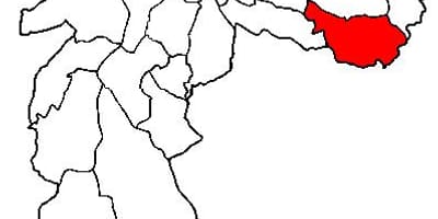 Mapa de São Mateus, sub-prefeitura de São Paulo