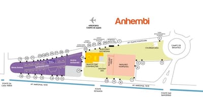 Mapa de São Paulo Anhembi