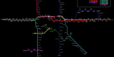 Mapa de São Paulo CPTM, metro