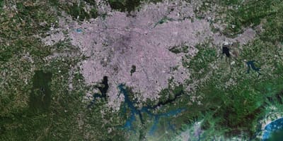 Mapa de São Paulo por satélite