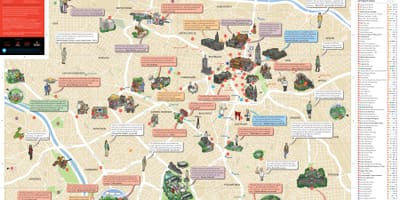 Mapa de São Paulo monumentos