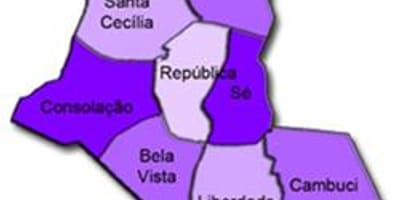 Mapa da Sé sub-prefeitura