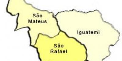 Mapa de São Mateus, sub-prefeitura