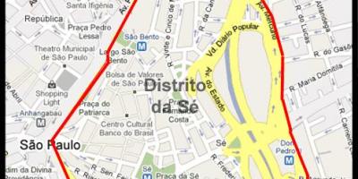 Mapa da Sé de São Paulo