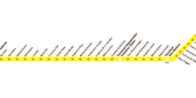 Mapa do terminal Sacomã do Expresso Tiradentes