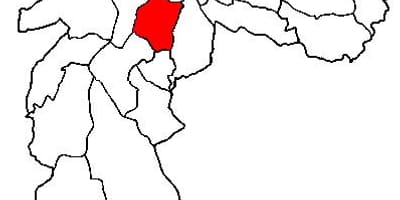 Mapa da Vila Mariana sub-prefeitura de São Paulo