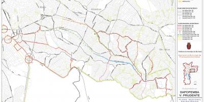 Mapa da Vila Prudente São Paulo - Estradas